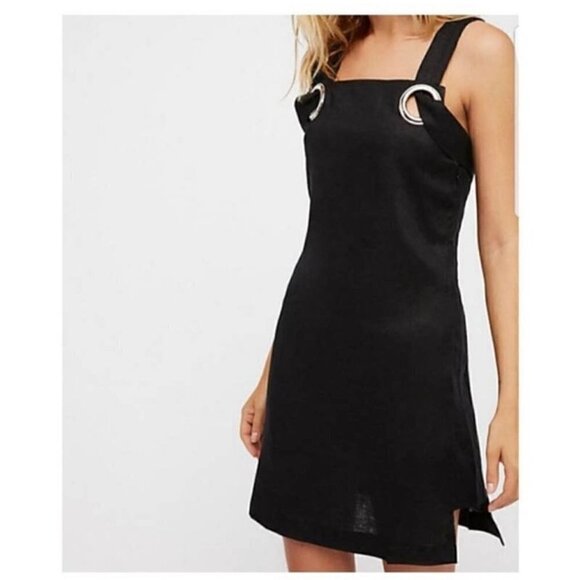 Style Mafia x Free People Black Linen Dress - XS - Picture 1 of 8